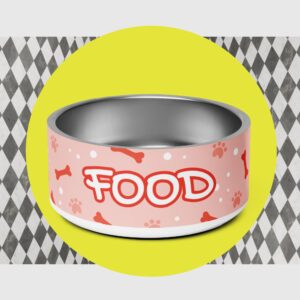 Premium 32 oz Stainless Steel Pet Bowl with Anti-Slip Base | Food-Grade Dog & Cat Bowl – Phenix ECO